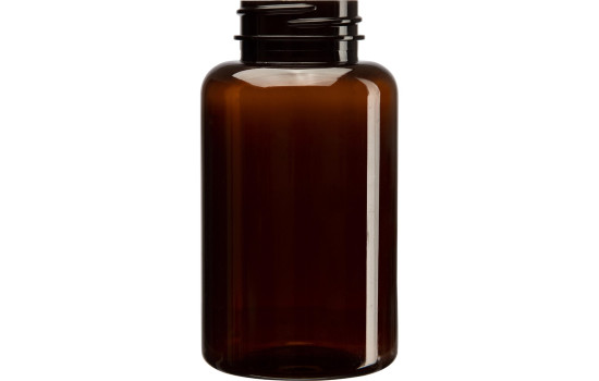 250 cc Clear PET plastic packer bottle with 45-400 Neck Finish 250 cc Clear PET plastic packer bottle with 45-400 Neck Finish