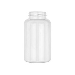250 cc Clear PET plastic packer bottle with 45-400 Neck Finish