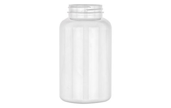 250 cc Clear PET plastic packer bottle with 45-400 Neck Finish 250 cc Clear PET plastic packer bottle with 45-400 Neck Finish